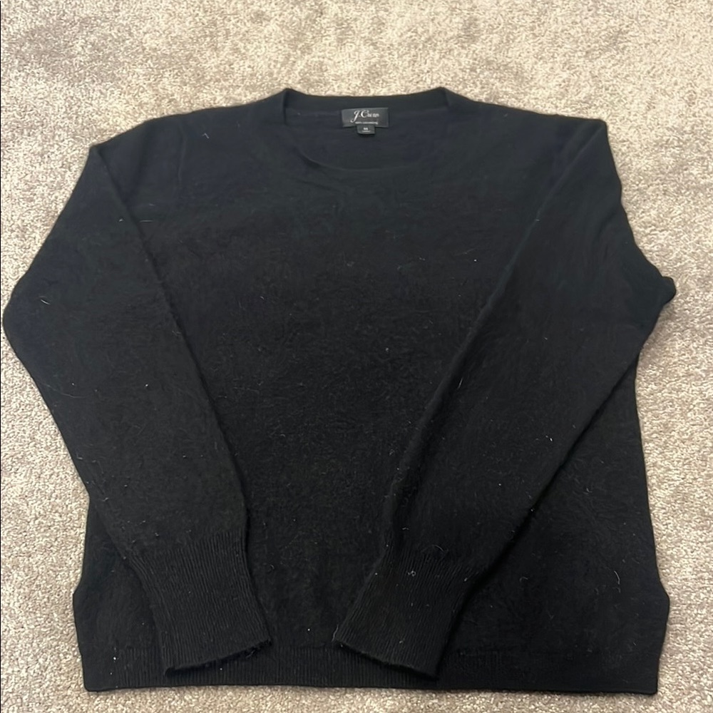 J. Crew Black Crew Neck Sweater with Long Sleeves